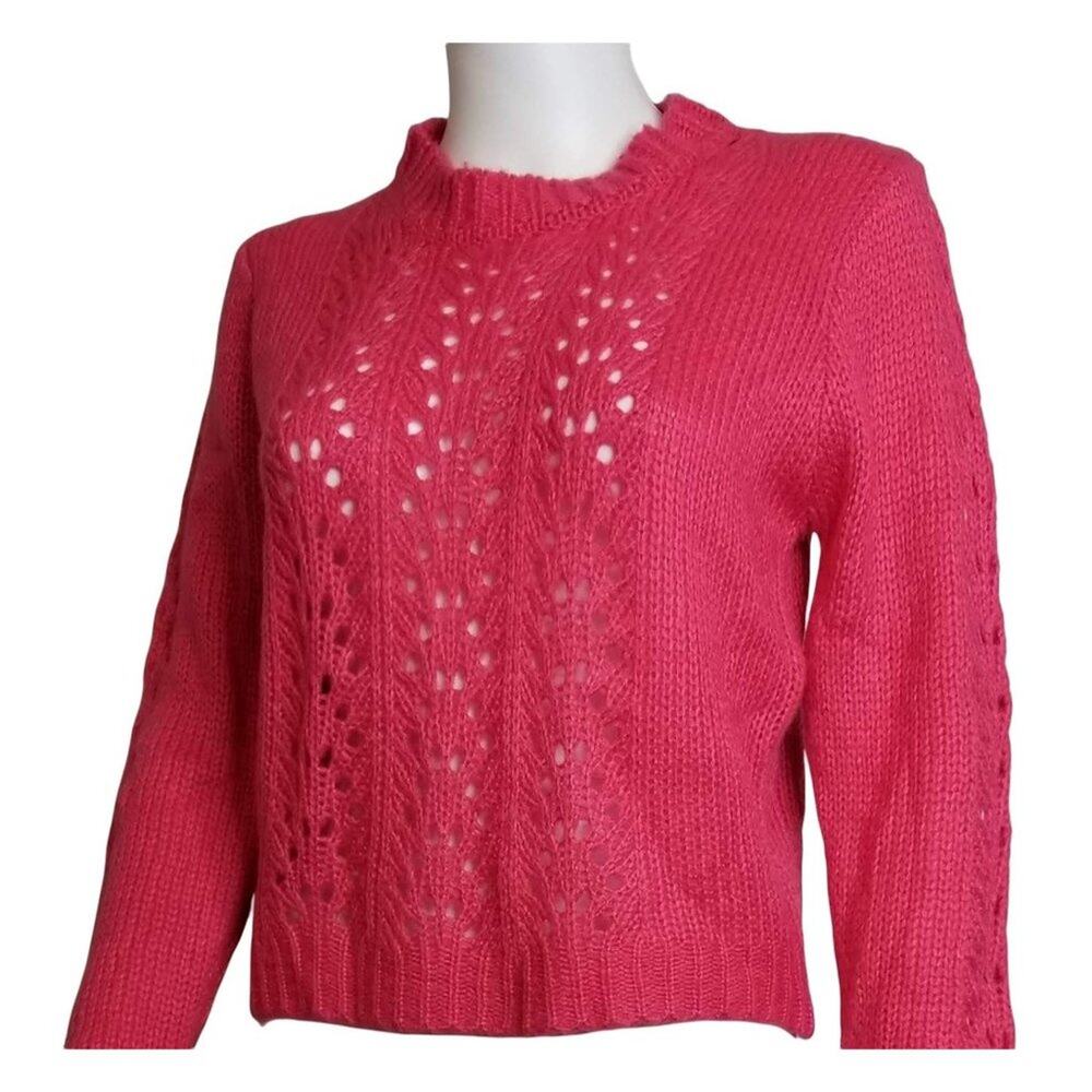 Women's Pink Knit Sweater by Woven Heart NEW - Picture 2 of 8